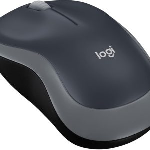 Logitech M185 Wireless Mouse, 2.4GHz with USB Mini Receiver, 12-Month Battery Life, 1000 DPI Optical Tracking, Ambidextrous, Compatible with PC, Mac, Laptop – Grey