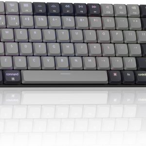 Keychron K3 75% QMK Wireless Mechanical Keyboard US Layout, Bluetooth 5.2/Wired Connection Custom Programmable RGB, Hot-Swappable with Low Profile Red Switch for Mac Windows Linux – Version 3
