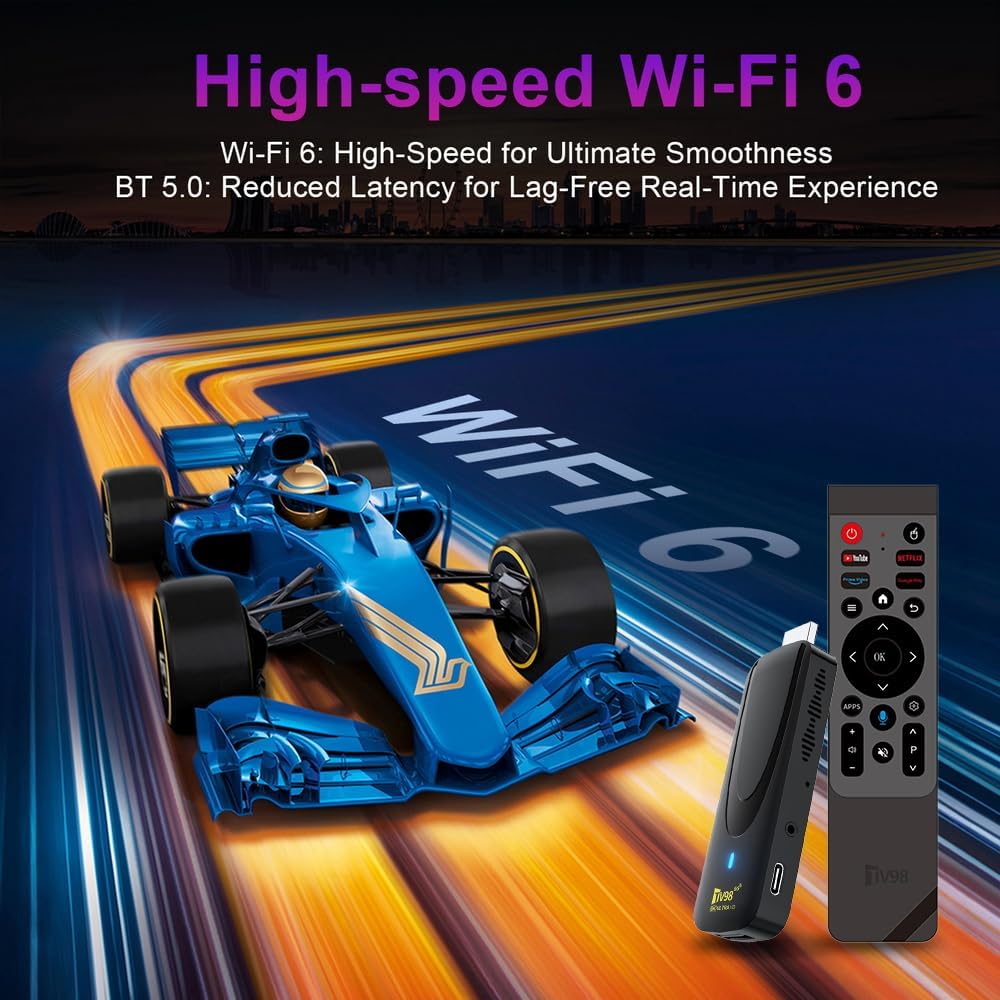 Smart TV STICK,2026 Android 14 TV Stick 8K Streaming Player, 2GB RAM 16GB ROM, HDR, Dual-Band WiFi (2.4G/5GHz), Media Player,Ultra HD Media Hub - Image 2