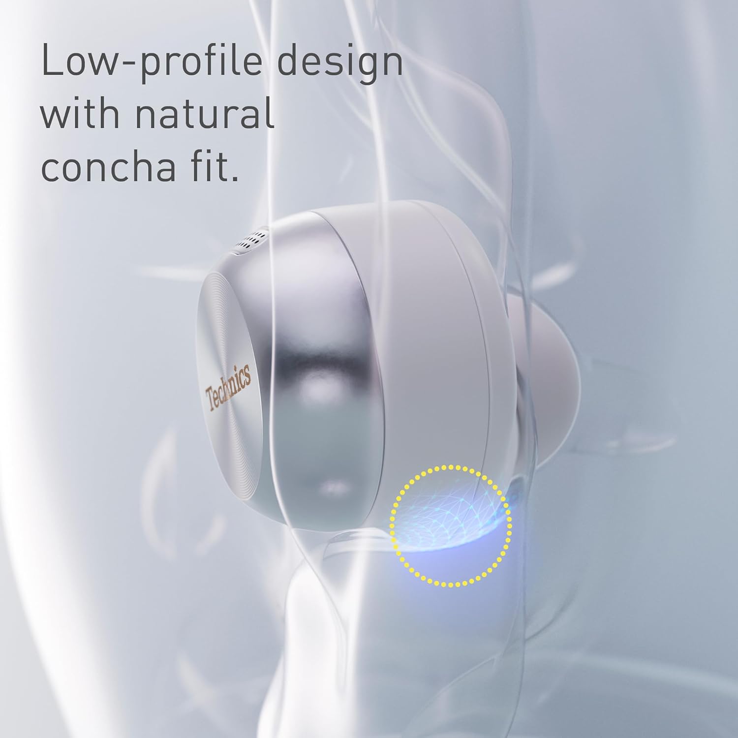 Technics EAH-AZ100E-S Wireless Earbuds with Noise Cancelling, Multipoint Bluetooth, Voice Focus AI, Comfortable In-Ear Headphones, Silver - Image 10