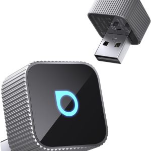 OTTOCAST MINI 3.0 Slim 2026 Upgrade Wireless CarPlay Adapter & Android Auto, 2-in-1 Dongle, Stable Connection, Low Latency, Fast Auto-Connect, MINI Cube Silver