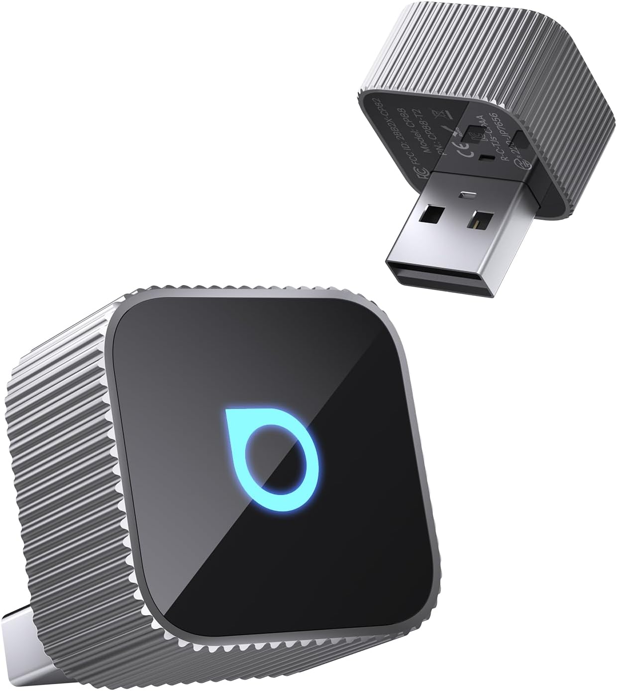 OTTOCAST MINI 3.0 Slim 2026 Upgrade Wireless CarPlay Adapter & Android Auto, 2-in-1 Dongle, Stable Connection, Low Latency, Fast Auto-Connect, MINI Cube Silver