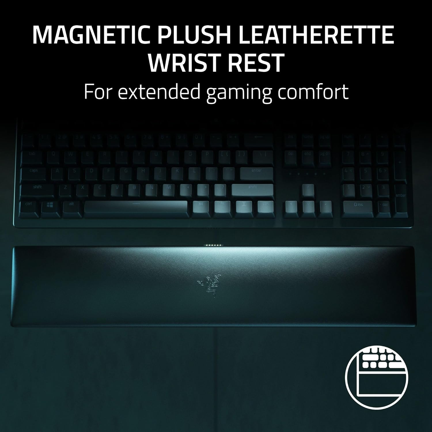 Razer Huntsman V2 (Analog Switch) - Optical Gaming Keyboard with Near-Zero Input Latency (Analog Optical-Mechanical Switches, Doubleshot PBT Keycaps, Detachable USB-C Cable) UK Layout | Black - Image 6