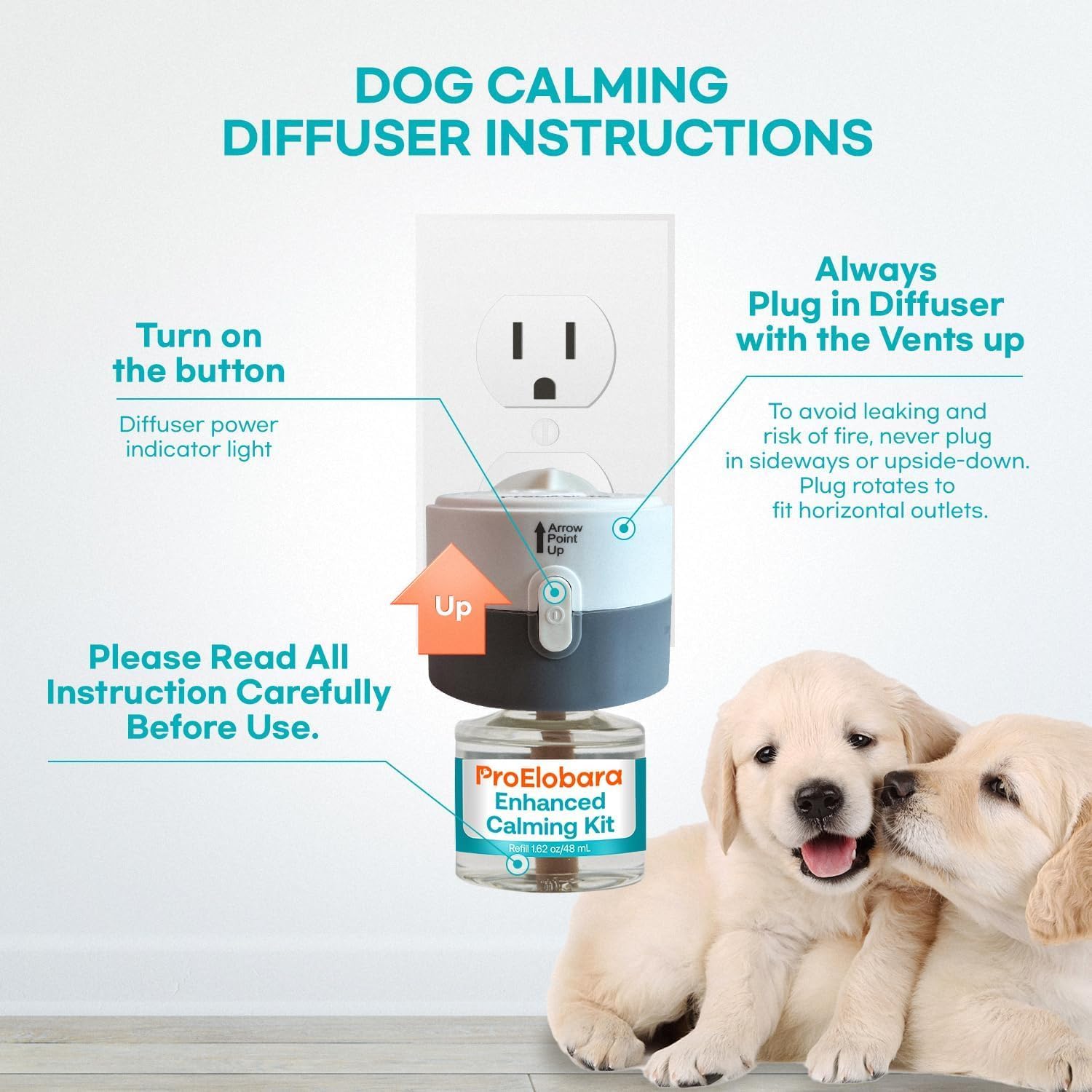 Dog Calming Anxiety Relief Diffuser: Comfort Dog Pheromone Calming Plug Diffuser - Effective Anxiety Relief for Dogs - 62 Day Supply - Image 7