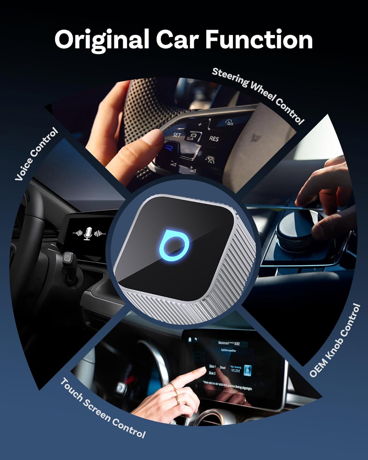 OTTOCAST MINI 3.0 Slim 2026 Upgrade Wireless CarPlay Adapter & Android Auto, 2-in-1 Dongle, Stable Connection, Low Latency, Fast Auto-Connect, MINI Cube Silver - Image 6