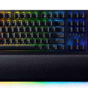 Razer Huntsman V2 (Analog Switch) – Optical Gaming Keyboard with Near-Zero Input Latency (Analog Optical-Mechanical Switches, Doubleshot PBT Keycaps, Detachable USB-C Cable) UK Layout | Black