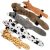 Nocciola No Stuffing Dog Toys Indestructible for Large Dogs, Double Layer Reinforced Fabric, 5 Packs Plush Durable Soft Squeaky Dog Toys for Small Medium Large Dogs, Dog Gifts (18.1-22.4 in)